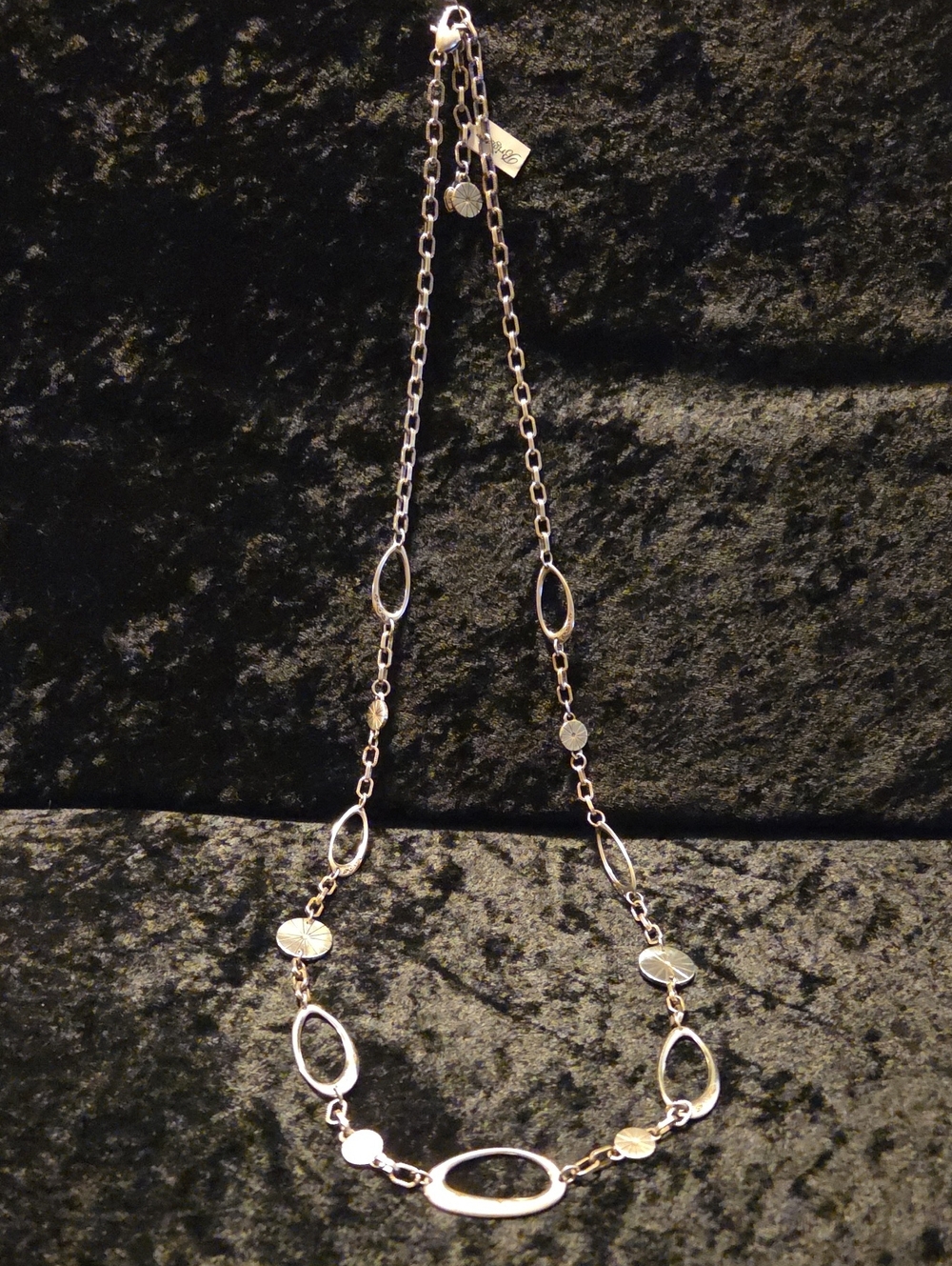 Brighton Orbit COLLECTION Silver-Tone Oval Link Necklace